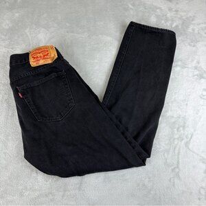 Levi's 501 Black Jeans Men's Size 34 Waist 30 Length